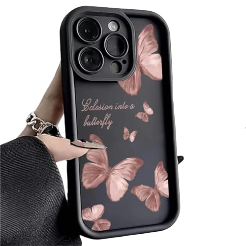 LXYUTY Handyhülle Butterfly Silica Phone Hülle Für iPhone 15 14 13 12 11 Pro Max Schockdock-Für iPhone 13-1 von LXYUTY