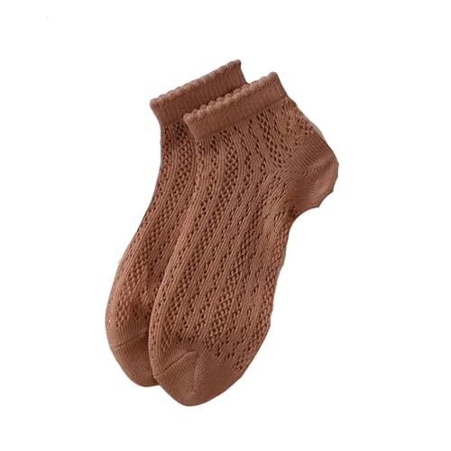 LXYUTY Kuschelsocken Dünne Socken Von Sommer -Frauen Hohles Mesh Atmungsable Flache Socken Für Frauen-rot von LXYUTY