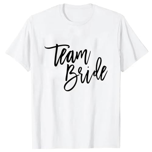 LXYUTY T-Shirts für Damen Brautjungfer Team Braut T-Shirt Maid of Honor Blusen Kurzarm T-shirts-1021 13-5xl von LXYUTY