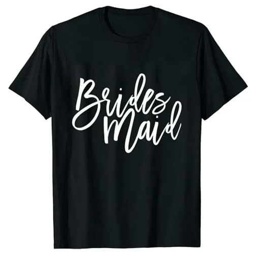 LXYUTY T-Shirts für Damen Brautjungfer Team Braut T-Shirt Maid of Honor Blusen Kurzarm T-shirts-1021 3-3xl von LXYUTY