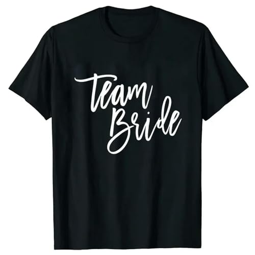 LXYUTY T-Shirts für Damen Brautjungfer Team Braut T-Shirt Maid of Honor Blusen Kurzarm T-shirts-1021 6-3xl von LXYUTY