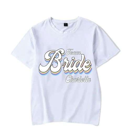 LXYUTY T-Shirts für Damen T-Shirt Kurzarm Weibliche T-Shirt Brautparty Braut Squad Team Braut T-Shirts-und Die Disziplin-xs von LXYUTY