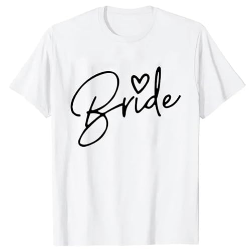 LXYUTY T-Shirts für Damen T-Shirt Kurzarm Weibliches T-Shirt Braut Party Braut Squad Team Braut T-shirts-f1265-11-m von LXYUTY