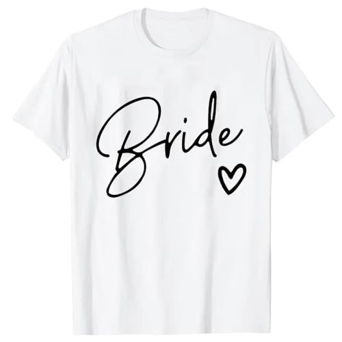 LXYUTY T-Shirts für Damen T-Shirt Kurzarm Weibliches T-Shirt Braut Party Braut Squad Team Braut T-shirts-f1265-9-xxl von LXYUTY