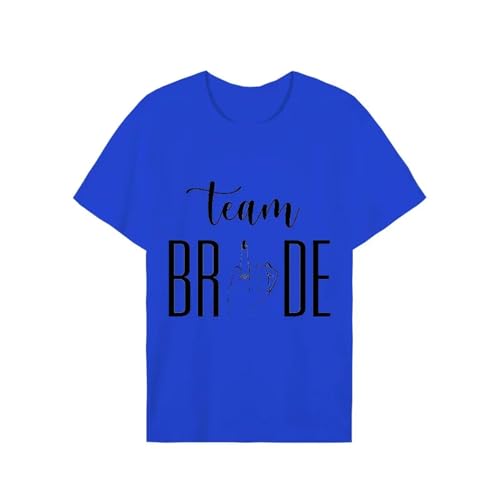 LXYUTY T-Shirts für Damen T-Shirt Team Braut Tops Bachelorette T-Shirt Kurze Hochzeit Hen Party Tees-6-bride T-Shirt 29-s von LXYUTY