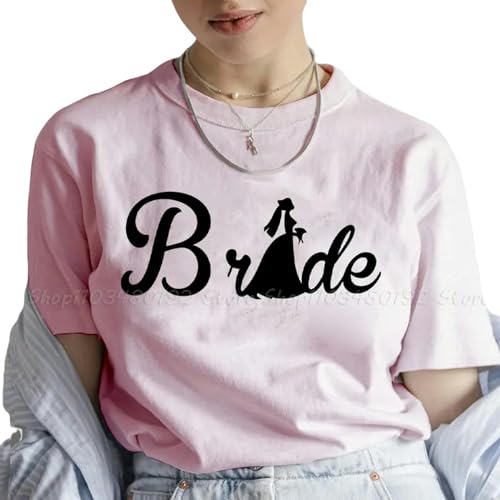 LXYUTY T-Shirts für Damen Team Braut, T-Shirt Braut, Hochzeit Junggeselle Hen Party Tops O Hals Kurz-b-bride14-3-s von LXYUTY
