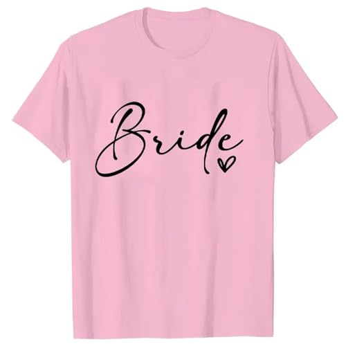 LXYUTY T-Shirts für Damen Team Bride T-Shirt Brautdusche Hochzeitsfeier Blusen Junggesellenhause Hen Party Tops-209-1021 13-XL von LXYUTY