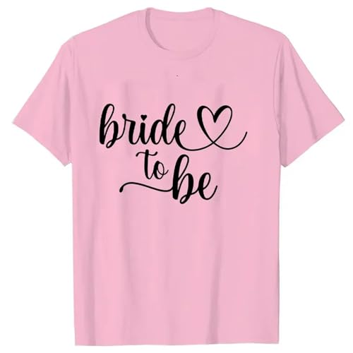 LXYUTY T-Shirts für Damen Team Bride T-Shirt Brautdusche Hochzeitsfeier Blusen Junggesellenhause Hen Party Tops-209-1021 15-l von LXYUTY