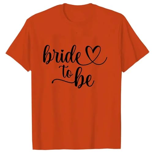 LXYUTY T-Shirts für Damen Team Bride T-Shirt Brautdusche Hochzeitsfeier Blusen Junggesellenhause Hen Party Tops-209-1021 18-XL von LXYUTY
