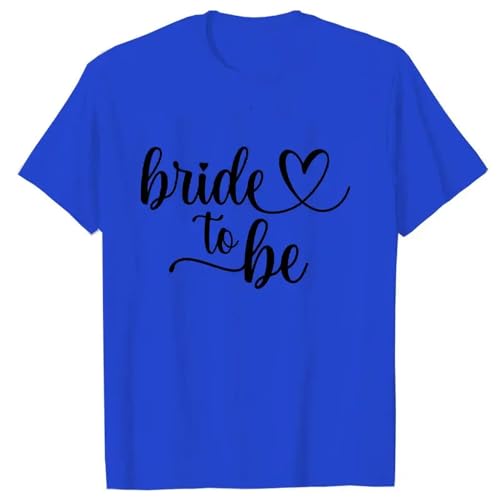 LXYUTY T-Shirts für Damen Team Bride T-Shirt Brautdusche Hochzeitsfeier Blusen Junggesellenhause Hen Party Tops-209-1021 27-l von LXYUTY