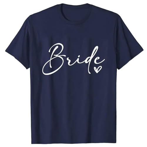 LXYUTY T-Shirts für Damen Team Bride T-Shirt Brautdusche Hochzeitsfeier Blusen Junggesellenhause Hen Party Tops-209-1021 4-s von LXYUTY