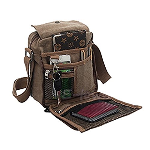 Liying Neu Umhängetasche Rucksack Tasche Retro Canvas Handtasche Praktisch Aktentaschen schultasche von LY