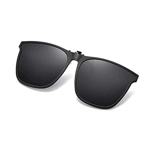 LYAART Polarisierte Flip-Up-Sonnenbrille zum Aufstecken, Flip-Up-Sonnenbrille UV-Schutz für Männer und Frauen beim Fahren (Dark Gray) von LYAART