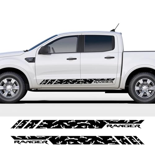 LYABYT 2PCS Auto Tür Seite Streifen Aufkleber Black Edition Wildtrak Tuning Auto Zubehör Vinyl Aufkleber, für Ford Ranger Tremor XLT Raptor LYABYT 2PCS Auto Tür Seite Streifen Aufkleber Black Edition Wildtrak Tuning Auto Zubehör Vinyl Aufkleber, für Ford Ranger Tremor XLT Raptor von LYABYT