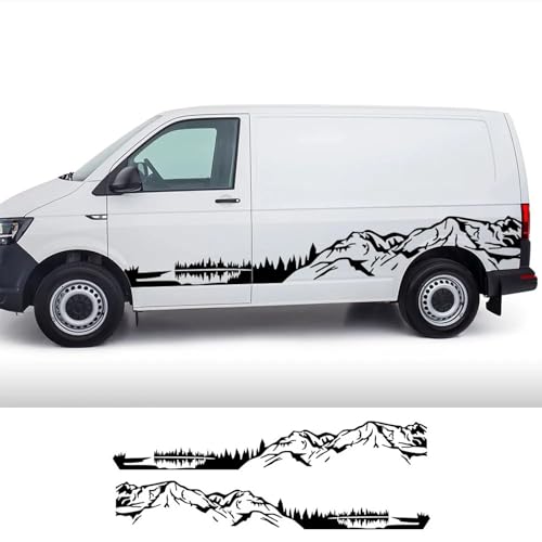LYABYT Autoaufkleber Zubehör Wohnmobil Van Berg Vinyl Aufkleber, für VW Caravelle Multivan California Transporter T3 T4 T5 T6 LYABYT Autoaufkleber Zubehör Wohnmobil Van Berg Vinyl Aufkleber, für VW Caravelle Multivan California Transporter T3 T4 T5 T6 von LYABYT