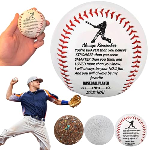 LYEAA Personalisierter Übungs-Baseball – massiver Korkkern für Pitching, Schlagen und Feldern von LYEAA