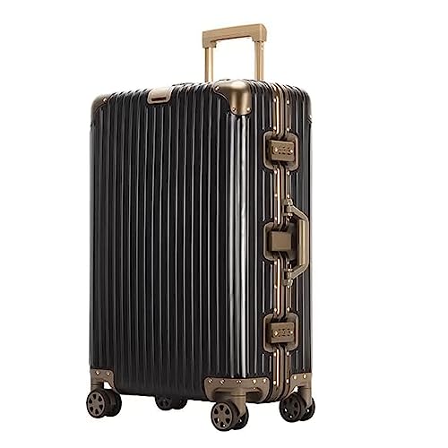 LYFDPN Practical Luggage Suitcases with Wheels Carry On Luggage Suitcase Zipperless Aluminum Capacity Hardshell Suitcase Easy to Move (Black 22) von LYFDPN