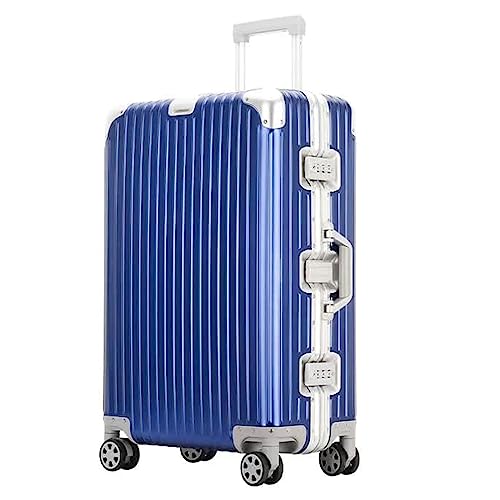 LYFDPN Practical Luggage Suitcases with Wheels Carry On Luggage Suitcase Zipperless Aluminum Capacity Hardshell Suitcase Easy to Move (Blue 22) von LYFDPN