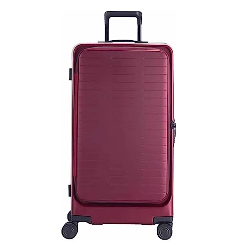 LYFDPN Suitcases with Wheels Large-Capacity Aluminum Frame Luggage Security TSA Combination Lock Carry On Luggage Drop-Proof Suitcase Easy to Move (Red 39 * 33 * 65CM) von LYFDPN
