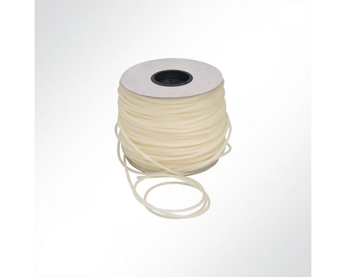 LYSEL® TPU Desmopan Gummi Seil hohl 7mm weiß Abspannleine (1-tlg) von LYSEL®