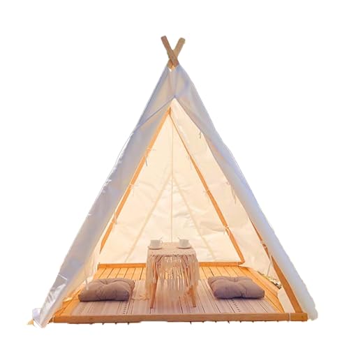 Hochwertiges Zelt mit Panoramakabine, Homestay-Hotelzelt, 4-Jahreszeiten-Zelte für Camping, Outdoor-Camping-Hotelzelt (Color : Triangle Style(Without Floor)) von LYXYJRYBHD