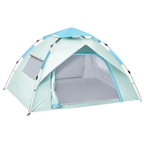 Zelte für Camping, Zelt 3-4 Personen, Sonnen- und Regensicheres 4-Jahreszeiten-Zelt, für Familiencamping im Freien, Wandern, Jagen, Unverzichtbare Campingausrüstung (Color : Blue, Size : Large) von LYXYJRYBHD