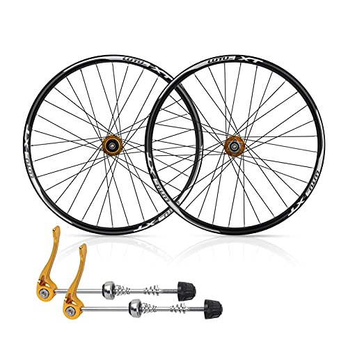 26 Mountainbike-Laufradsatz Nabe -Räder Schnellspanner-Scheibenbremse 32H Geeignet für 8-, 9-, 10- und 11-Gang-Kassetten-Mountainbike-Laufradsatz von LYZCX