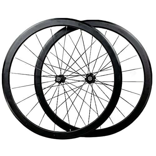 Laufradsatz aus Aluminiumlegierung, 700C, Fahrradrad, Schnellspanner, doppelwandige Rennradfelge, 20/24 Löcher, C/V-Bremse, Fahrradteile für 7–12 Gänge von LYZCX