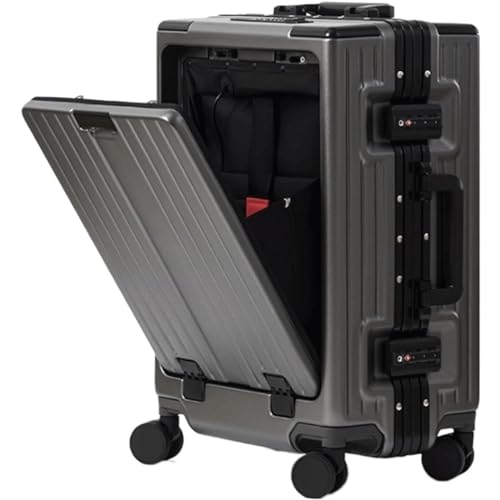 LZDLNB Reisekoffer, Gepäck, Koffer mit Frontöffnung, druckfest und sturzfest, Stoßdämpfer-Koffer mit USB-Ladeanschluss, langlebig von LZDLNB