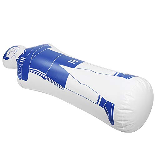 LZKW Aufblasbarer Fußball-Dummy, Fußball-Dummy, für Fußball-Zubehör Fitnessgeräte Trainingszubehör Fußballtraining(Blue) von LZKW