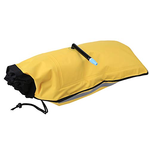 LZKW Kayak Paddle Float, Leuchtend gelbe Nylon Paddle Floating Bag, langlebig für Kajaks mit Reflective Strips Canoe Kayak Assist von LZKW