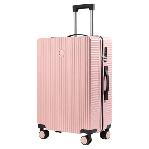 LZXJF Koffer Neuer Koffer, Kleiner Leichter Trolley Koffer für Damen und Herren, Koffer Passwortbox 20 Zoll 24 Zoll Koffer, rose, 61 cm von LZXJF