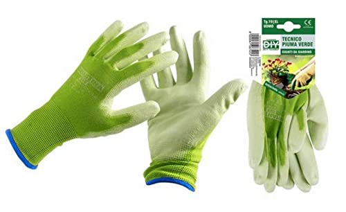 La Briantina Technische Daunen-Handschuhe, grün, für Hobbygärten, Freizeit, Größe 10/XL von La Briantina