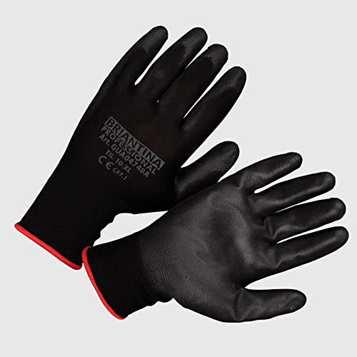 La Briantina Technische Daunen-Handschuhe, schwarz, ultraempfindlich, für Arbeit und Hobby, Größe 7/S von La Briantina