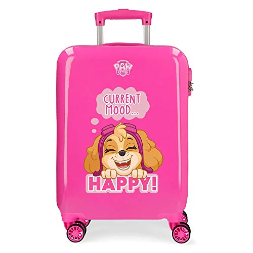 Paw Patrol Playful Kabinenkoffer Rosa 38x55x20 cms Hartschalen ABS Kombinationsschloss 34L 2,6Kgs 4 Doppelräder Handgepäck von La Patrulla Canina