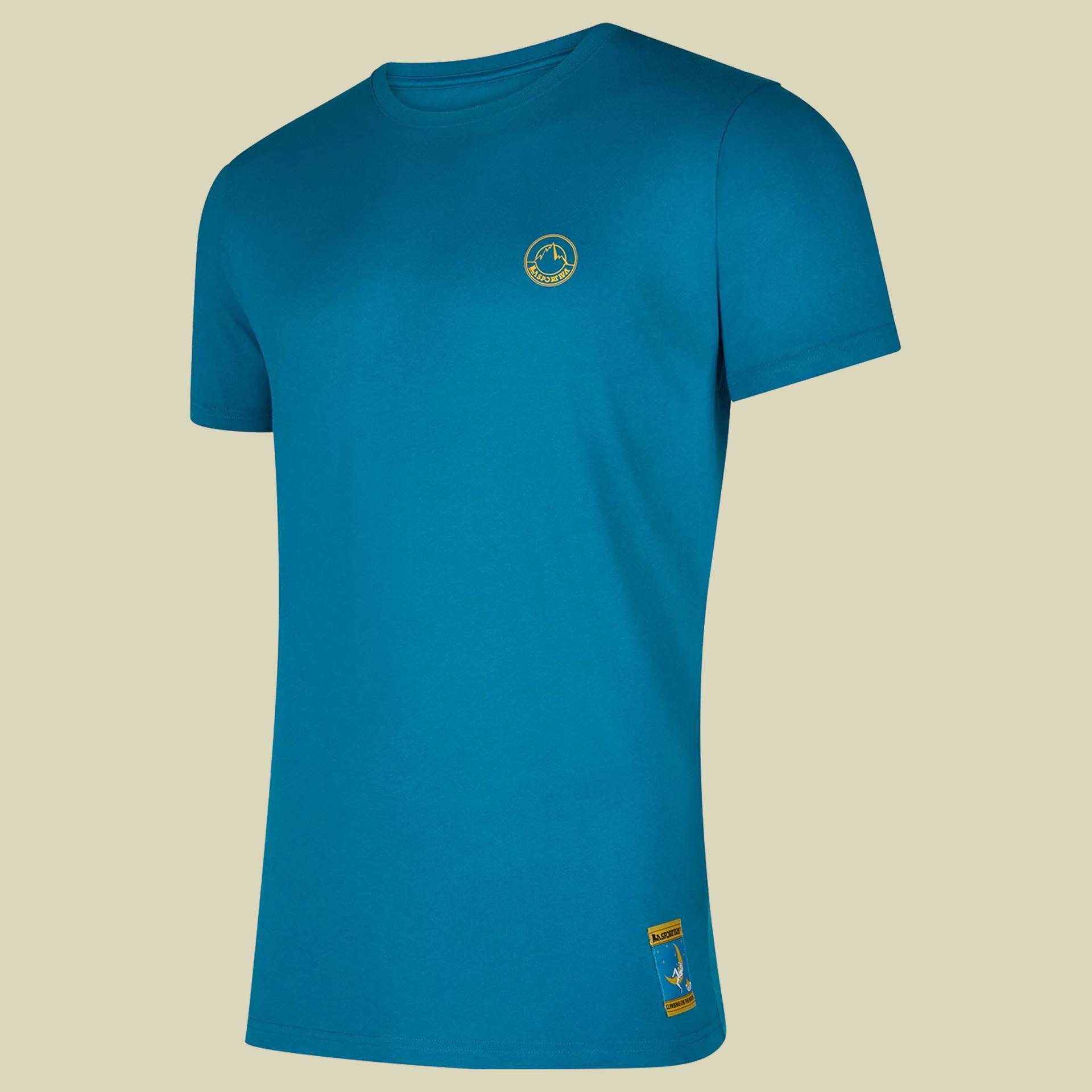 Climbing on the Moon T-Shirt Men L blau - turchese/giallo von La Sportiva S.p.A.