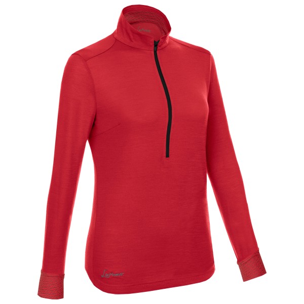 LaMunt - Women's Alexandra L/S Zip Tee - Merinolongsleeve Gr 42 rot von LaMunt