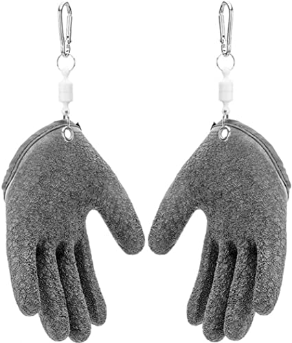 Angelhandschuhe 1 Paar von Raubfischen mit Anti Schnitt und Magnetverschluss Universal Größe wasserdichte Handschuhe zum Schutz vor Bissen und für den Sicheren Umgang mit Hecht Wels Zander von Labstandard