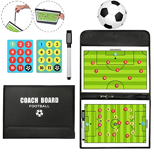 LaceDaisy Professional Faltbares Fußball Taktiktafel Fußball Magnetic Coach Board von LaceDaisy