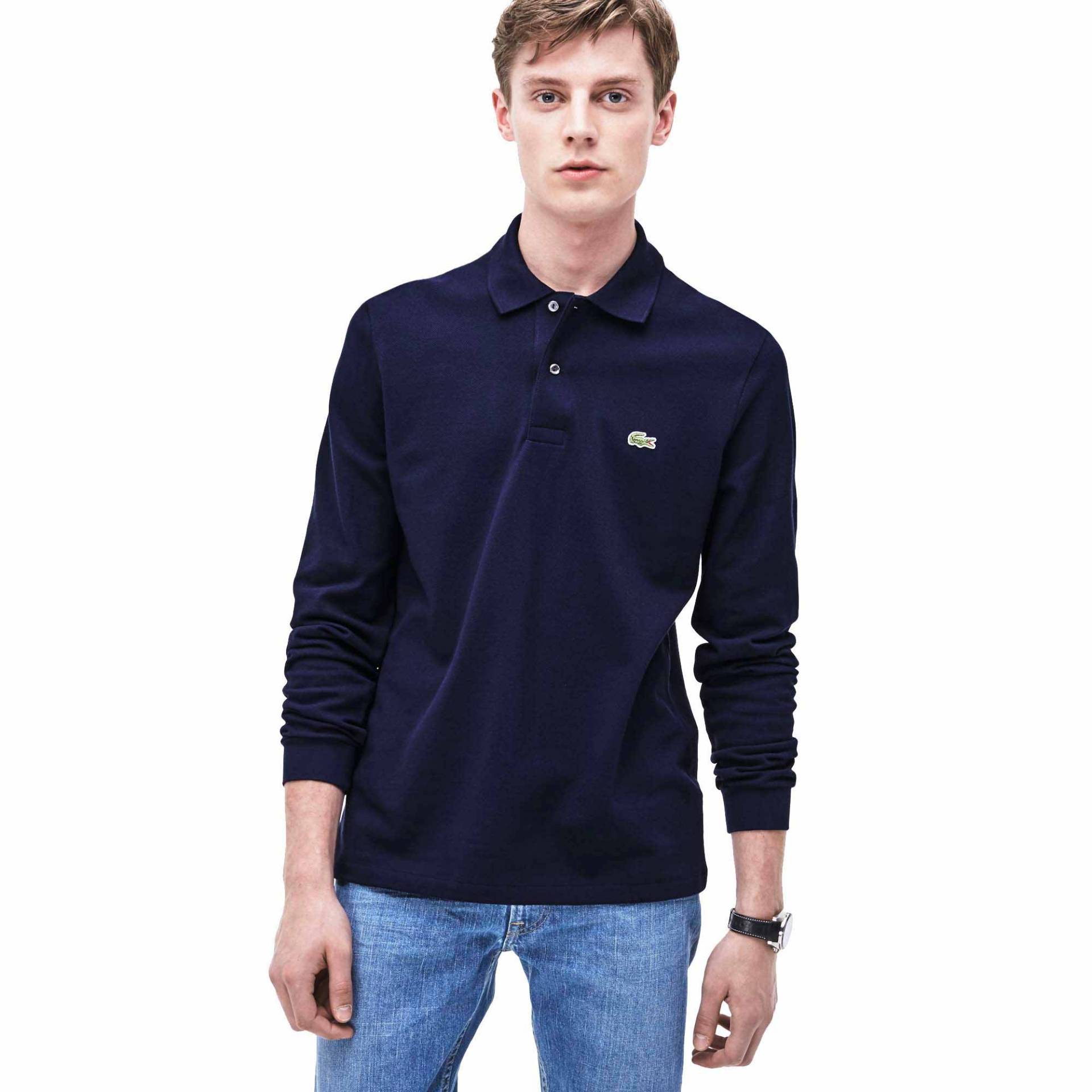 Lacoste L1312 Best Long Sleeve Polo Shirt Blau L Mann von Lacoste