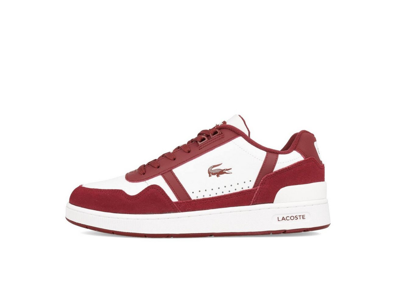 Lacoste Lacoste T-Clip 223 3 SMA Herren White Burgundy Sneaker von Lacoste