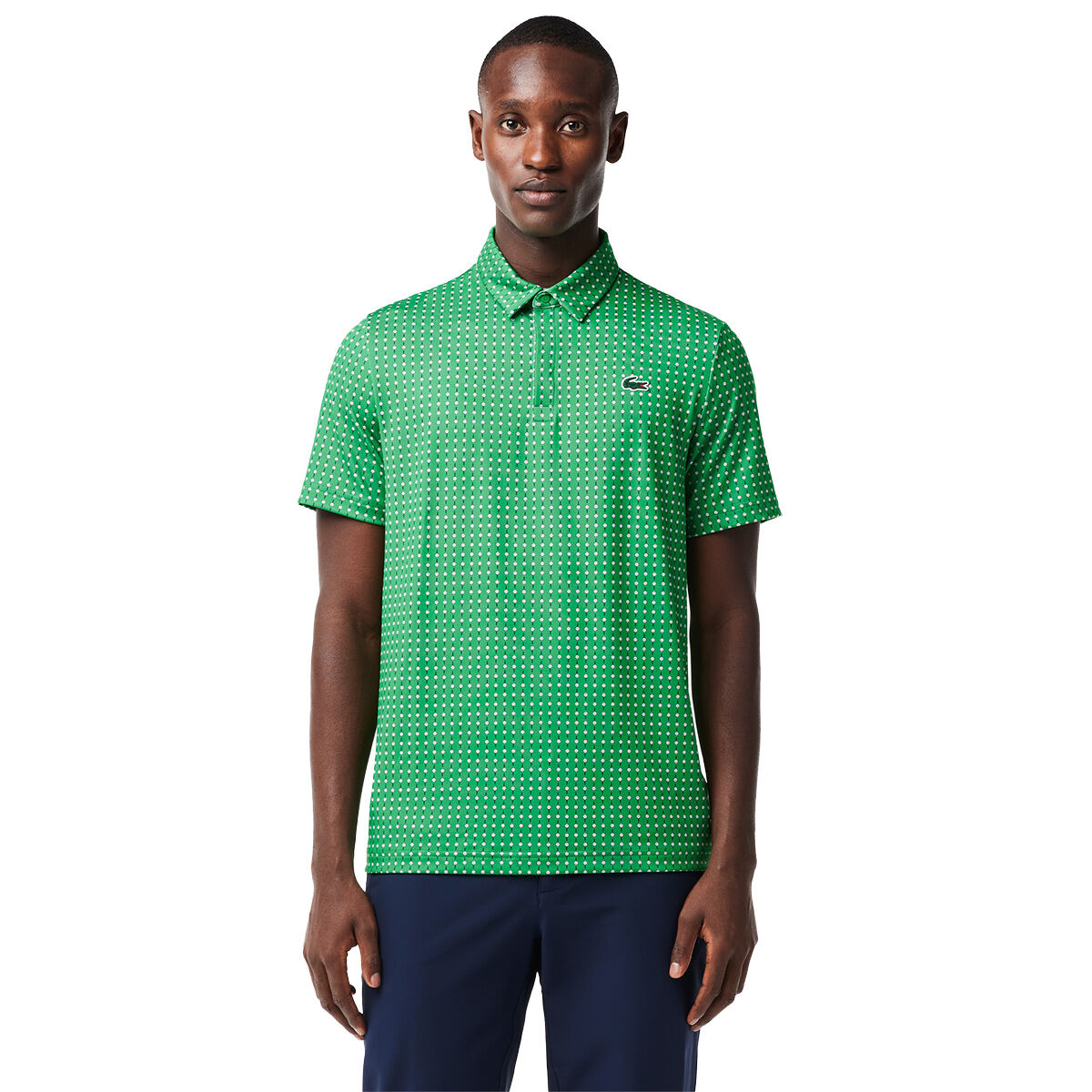 Lacoste Men's All-Over Print Golf Polo Shirt, Mens, Green, Large | American Golf von Lacoste