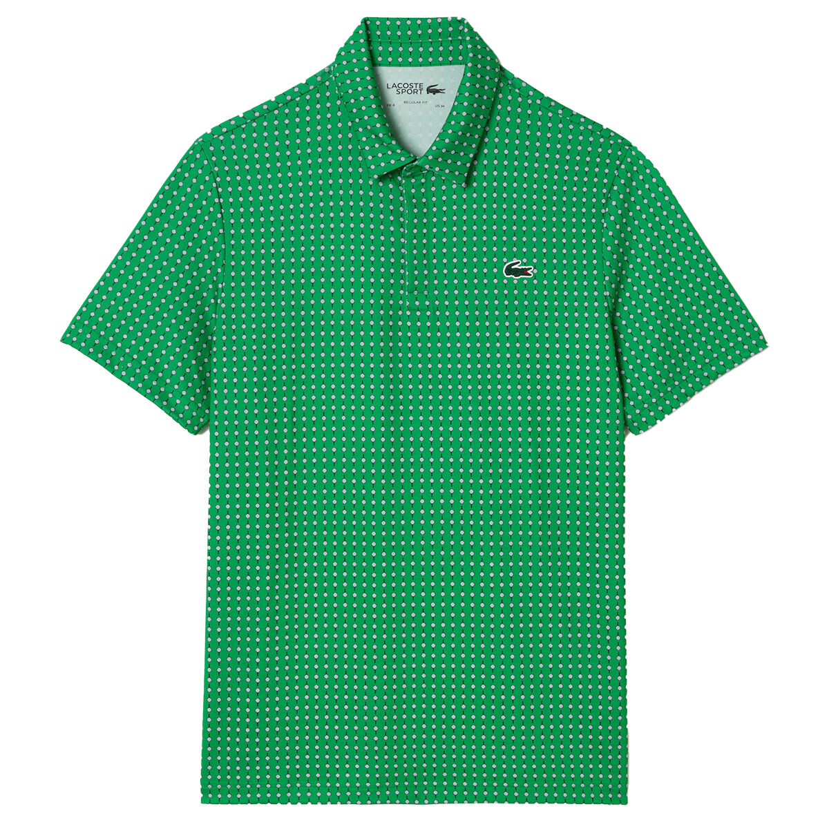 Lacoste Men's All-Over Print Golf Polo Shirt, Mens, Green, Medium | American Golf von Lacoste