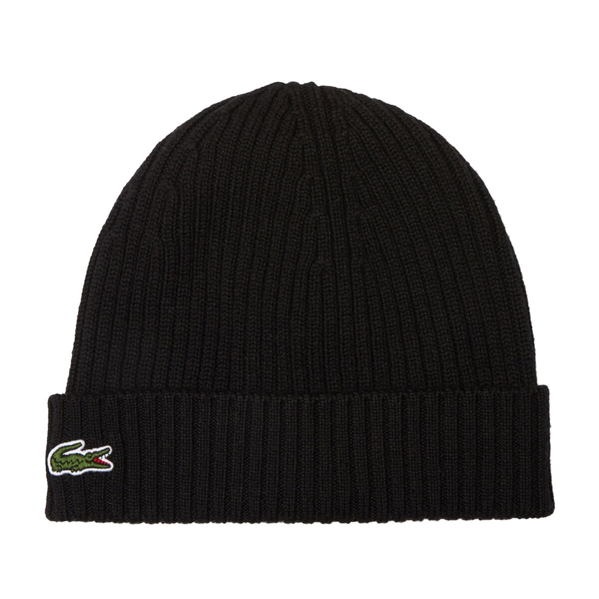 Lacoste Men's Ribbed Golf Beanie, Mens, Black, One size | American Golf von Lacoste