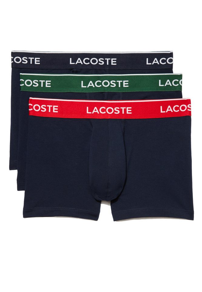 Lacoste Retro Boxer 3er Pack Basic (Spar-Set, 3-St) Retro Short / Pant - Baumwolle - Ohne Eingriff - Atmungsaktiv von Lacoste