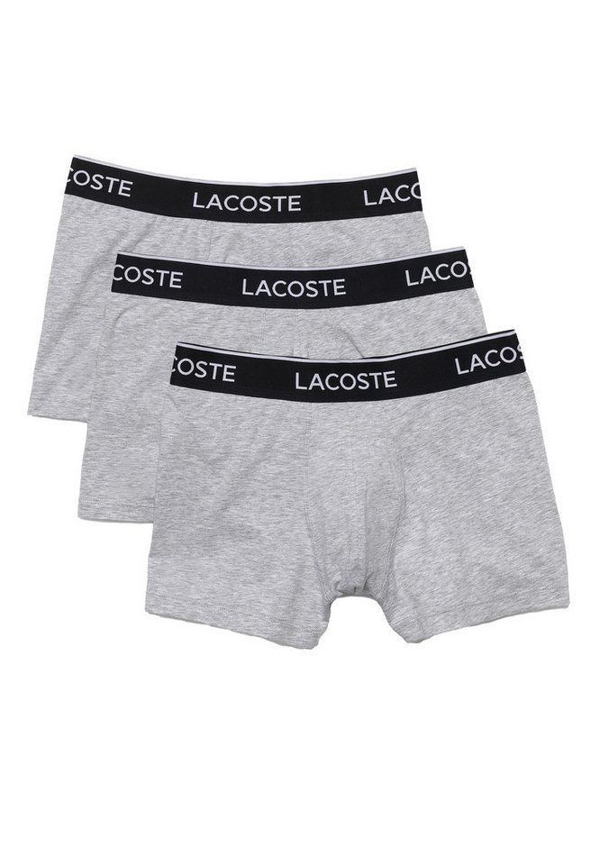 Lacoste Retro Boxer 3er Pack Basic (Spar-Set, 3-St) Retro Short / Pant - Baumwolle - Ohne Eingriff - Atmungsaktiv von Lacoste