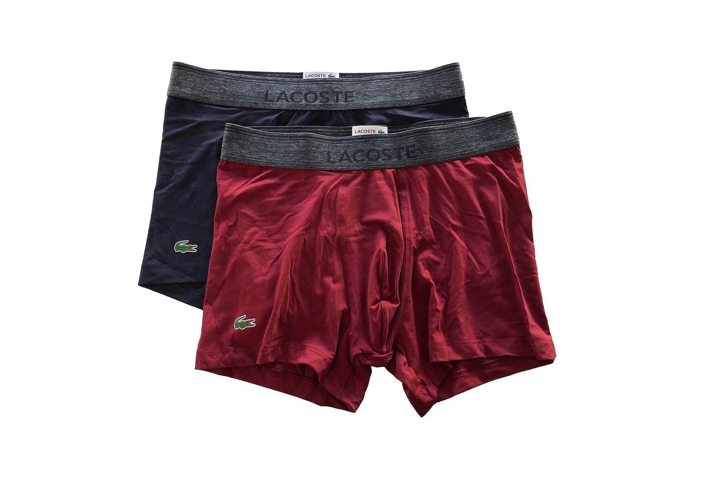Lacoste Trunk Cotton Modal Serie (Doppelpack, 2-St., 2er-Pack) Baumwolle Modal Unterhosen Shorts kurzes Bein im Doppelpack von Lacoste