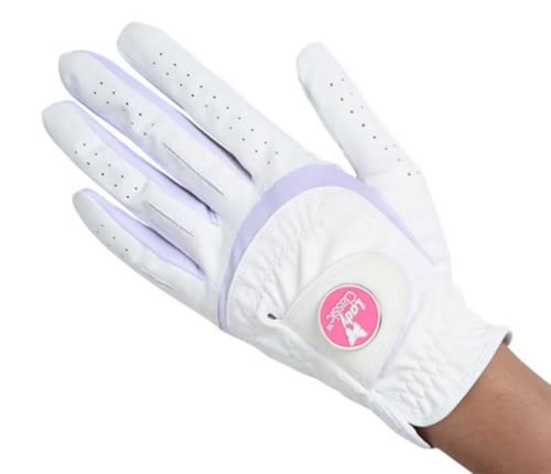 Lady Classic Soft Flex Handschuhe mit magnetischem Ballmarker, Weiß, Größe M (SFBM02WT) von Lady Classic