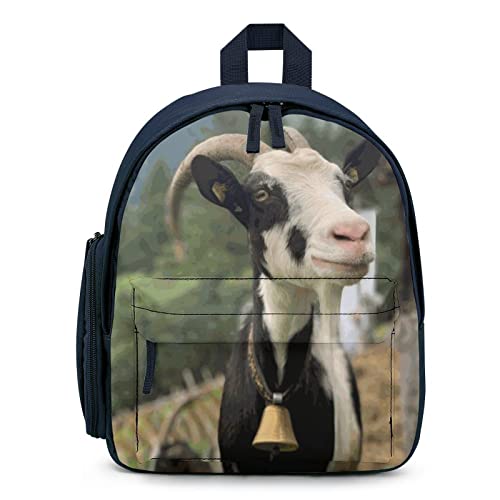 Kleinkind Rucksack Kinderrucksack Leichte Büchertasche Einfache Schultasche für Grundschule Kindergarten Süße Ziege von LafalPer