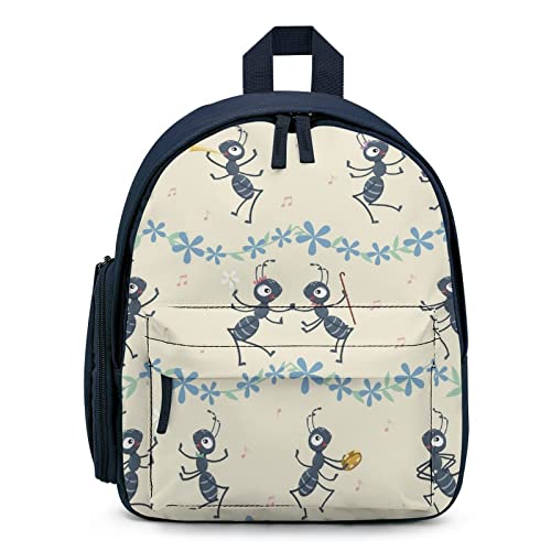 Personalisierte Schulrucksack Lässiger Kinderrucksack Mädchen Jungen Daypack für Schule Reisen Freizeit Cartoon-Ameisen von LafalPer